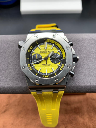 Chronograph -26703ST Yellow Black - Yellow Rubber -Automatic - 42mm