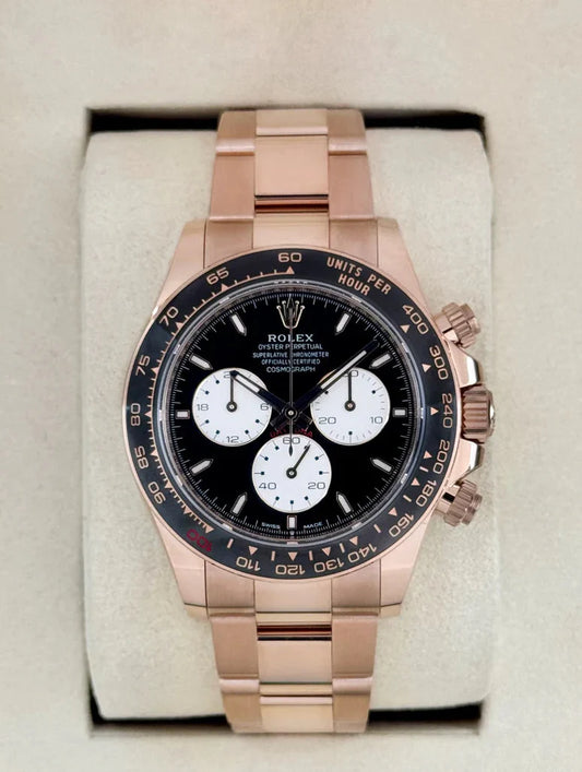 Daytona 40mm 126525LN Rose Gold-colored Black Dial