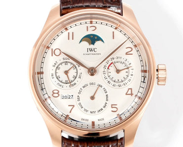 White Yellow - Brown Leather - Automatic -42mm