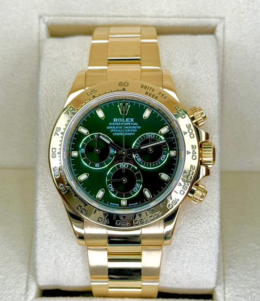 Daytona "John Mayer" 40mm 116508 Yellow Gold Green Dial