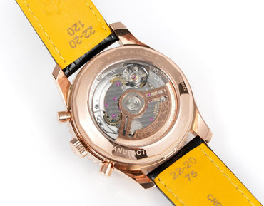 Chronograph - Rosegold Ceramic -Green- N-Timer - Black Leather - Automatic - 43mm