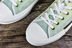 D**R B23 Low-Top Yellow and Green Canvas