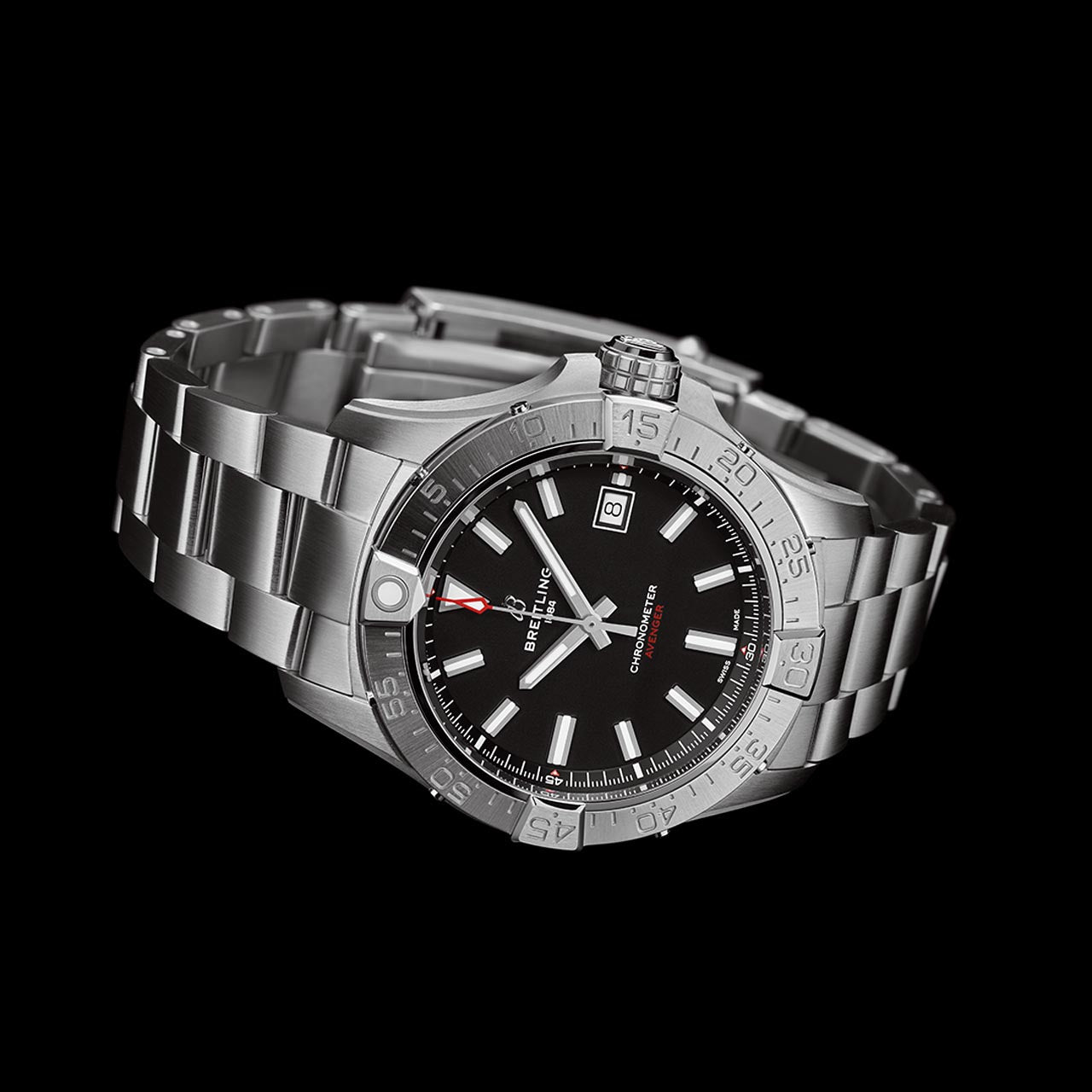 Silver Ceramic- Black AVG - Silver 904L Steel - Automatic - 42mm