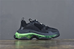 Bciaga Triple S Clear Sole Black/Fluorescent Yellow