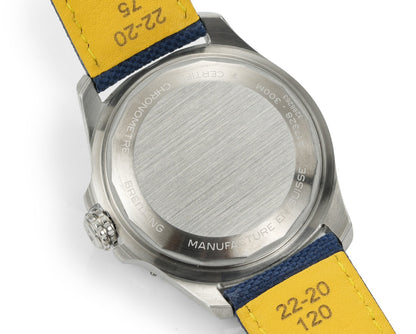 Silver Ceramic- Blue AVG - Blue Rubber - Automatic - 42mm