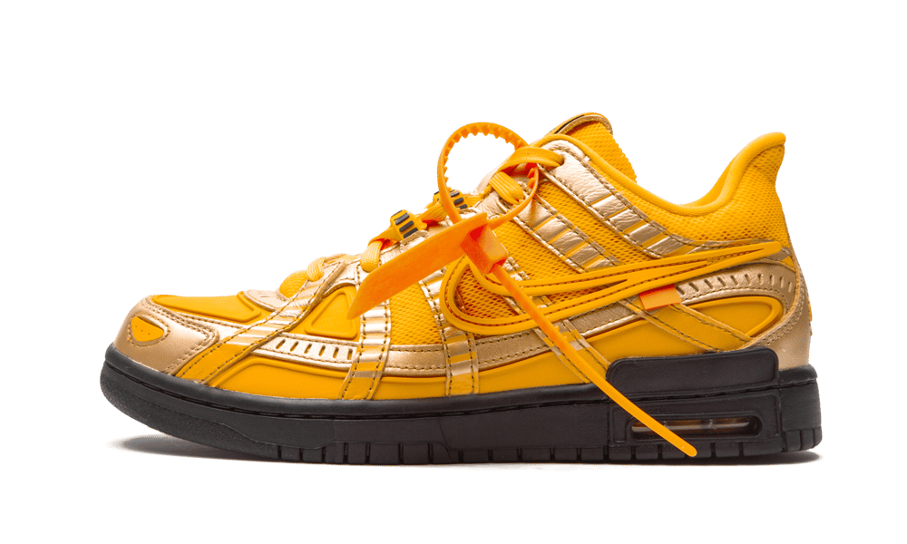 Off-W** Air Rubber Dunk University Gold