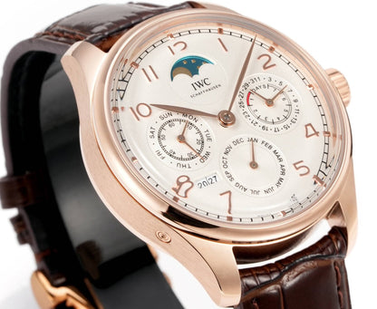 White Yellow - Brown Leather - Automatic -42mm