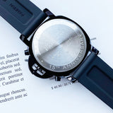 Chronograph - Darkblue Rubber - Quartz - 50mm