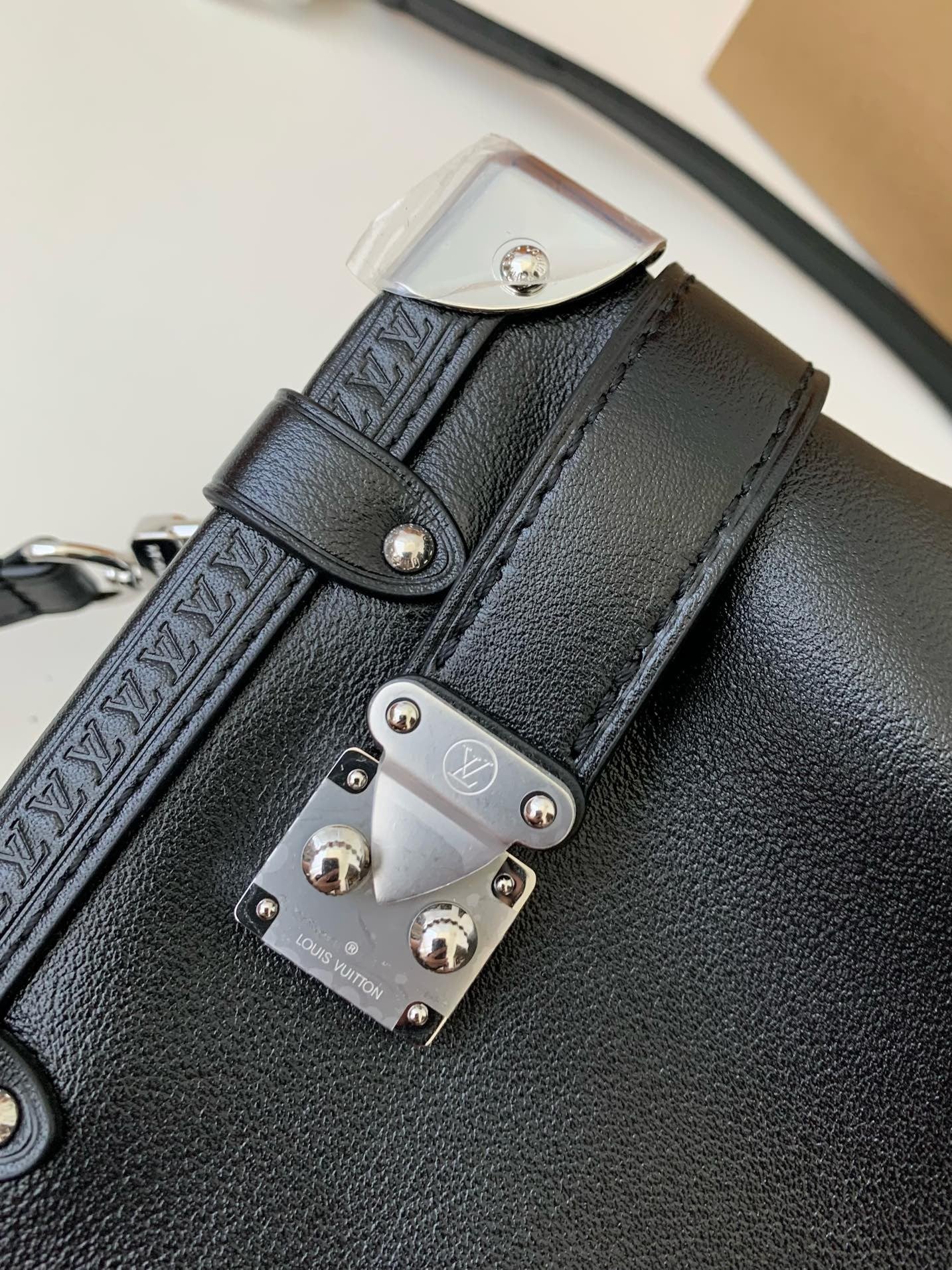 LV SIDE TRUNK full leather handbag