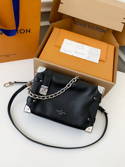 LV SIDE TRUNK full leather handbag