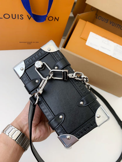 LV SIDE TRUNK full leather handbag