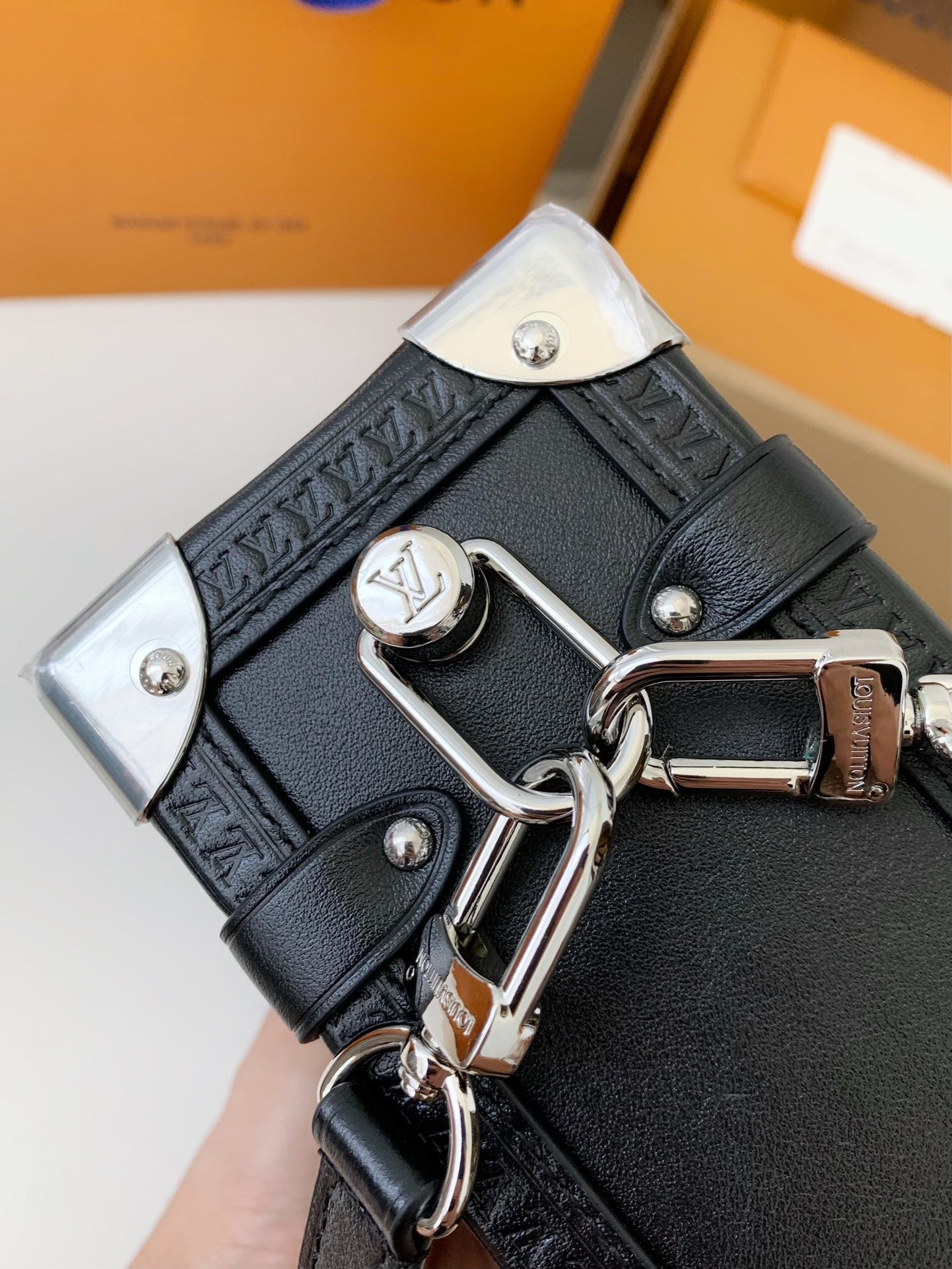 LV SIDE TRUNK full leather handbag