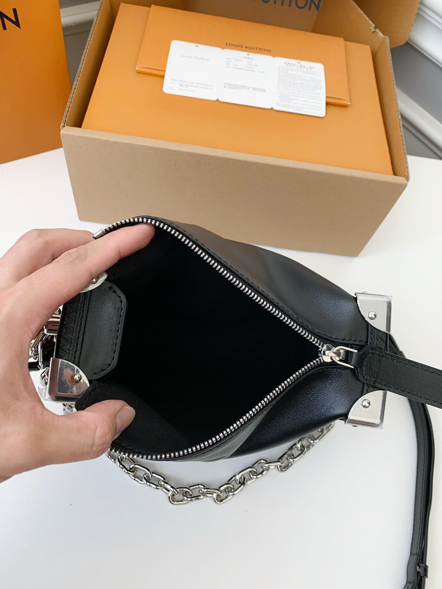 LV SIDE TRUNK full leather handbag