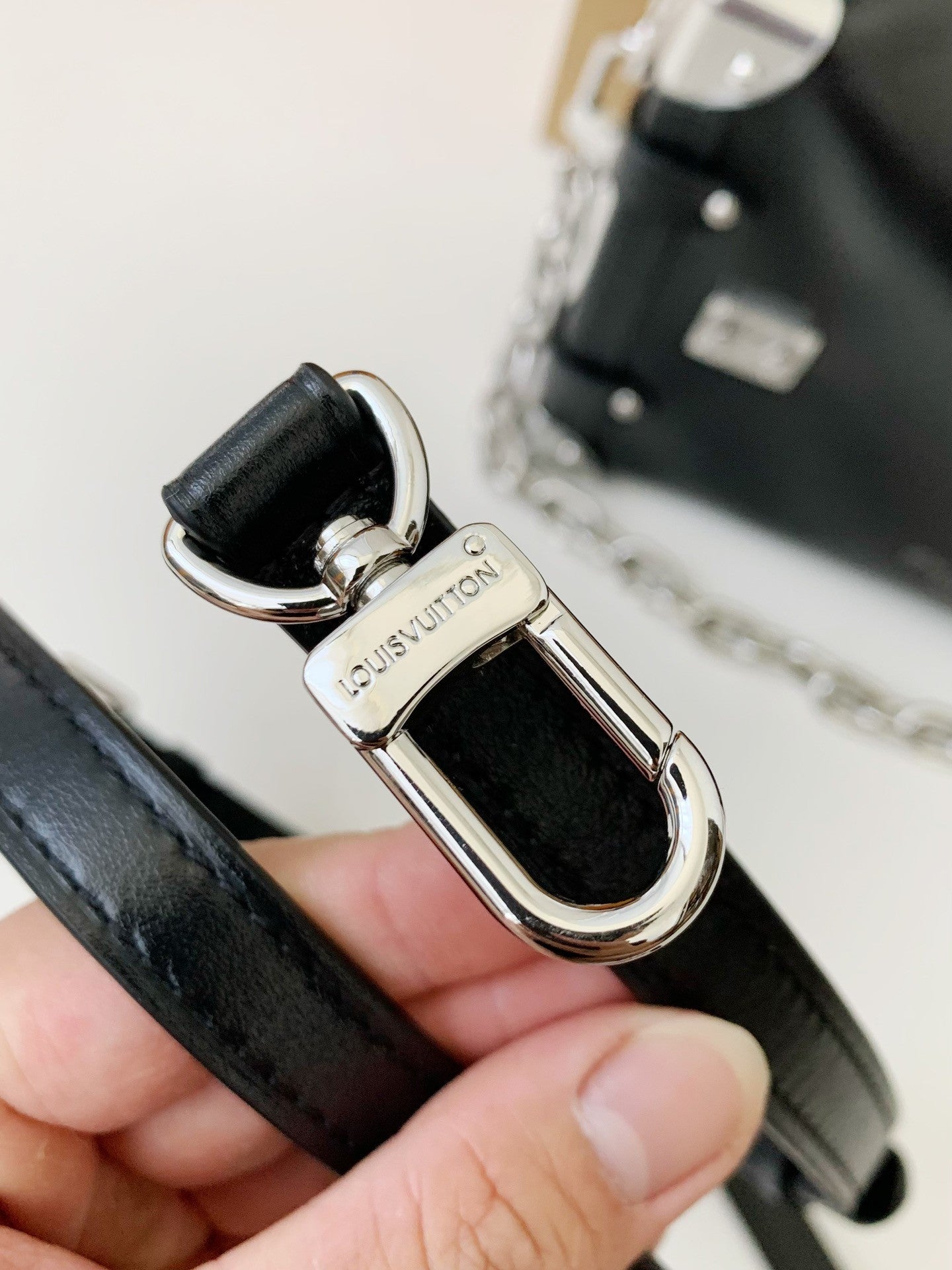 LV SIDE TRUNK full leather handbag