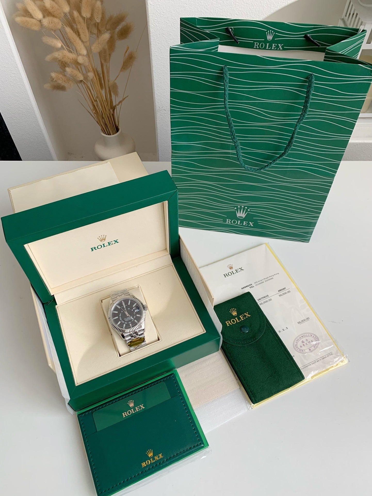 Rolx Navigator Dual time zone/100 meters waterproof 42mm