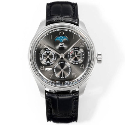 Black Silver - Black Leather - Automatic -42mm