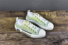 D**R B23 Low-Top Yellow and Green Canvas