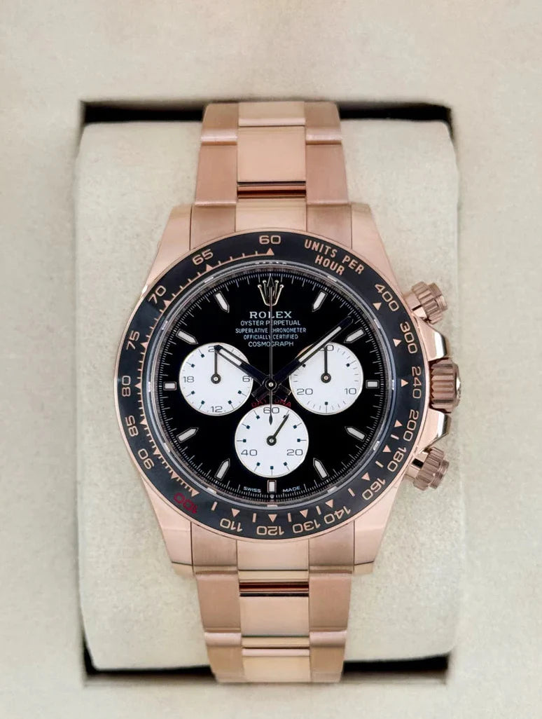 Daytona 40mm 126525LN Rose Gold-colored Black Dial