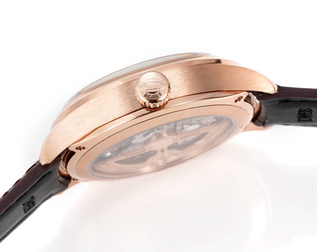 White Yellow - Brown Leather - Automatic -42mm