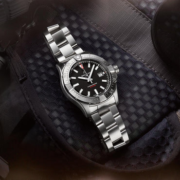 Silver Ceramic- Black AVG - Silver 904L Steel - Automatic - 42mm