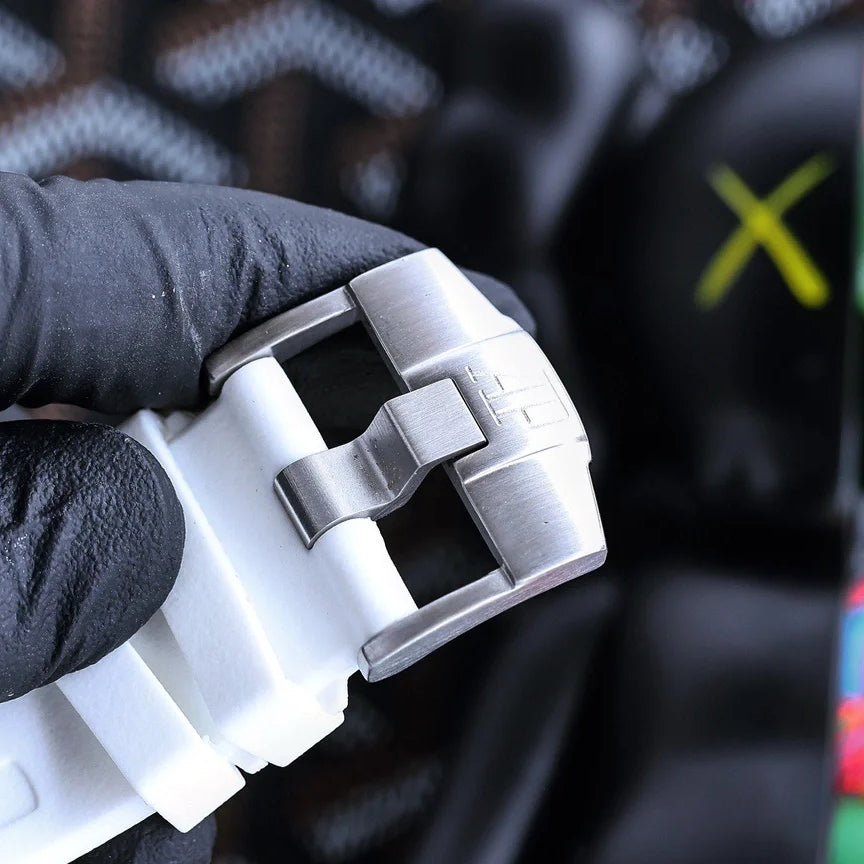 Chronograph -26703ST White - White Rubber -Automatic - 42mm