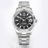 C-Factory -Black Silver - White 904L Steel - Automatic - 42mm