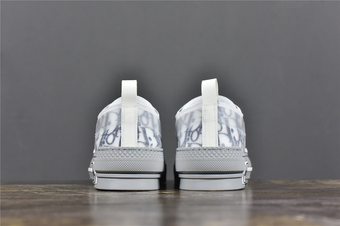 D**R B23 Low-Top Navy Blue D**r Oblique Canvas with Gray Rubber Sole