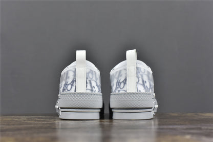 D**R B23 Low-Top Navy Blue D**r Oblique Canvas with Gray Rubber Sole