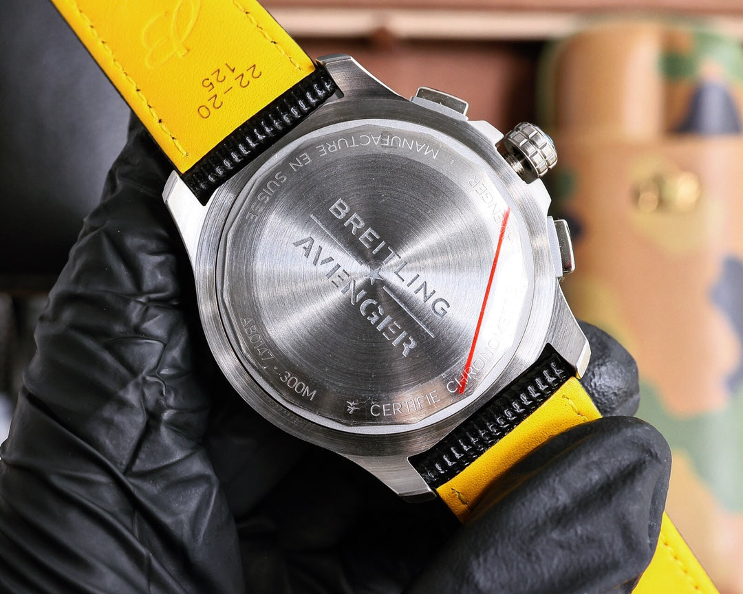 Chronograph -Black Ceramic White - Black Rubber - Quartz - 43mm