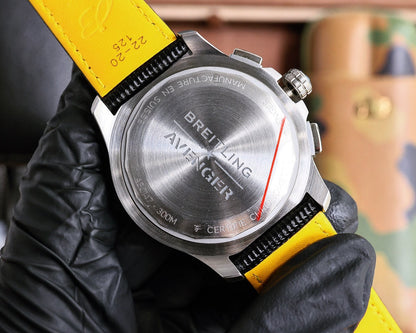 Chronograph -Black Ceramic White - Black Rubber - Quartz - 43mm