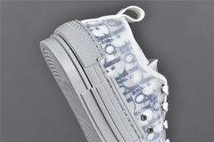 D**R B23 Low-Top Navy Blue D**r Oblique Canvas with Gray Rubber Sole