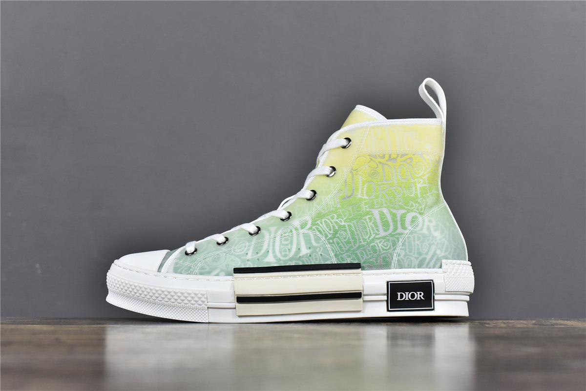 D** B23 High-Top Sneaker Yellow and Green