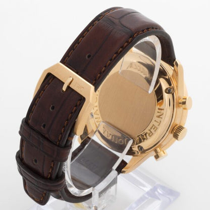 Chronograph -Blue Yellow - Brown Leather- Quartz -41mm