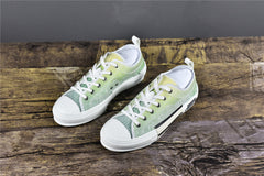 D**R B23 Low-Top Yellow and Green Canvas