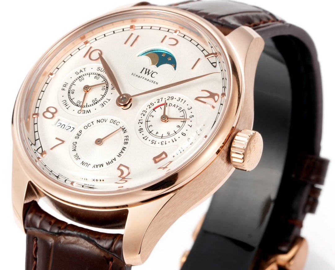 White Yellow - Brown Leather - Automatic -42mm