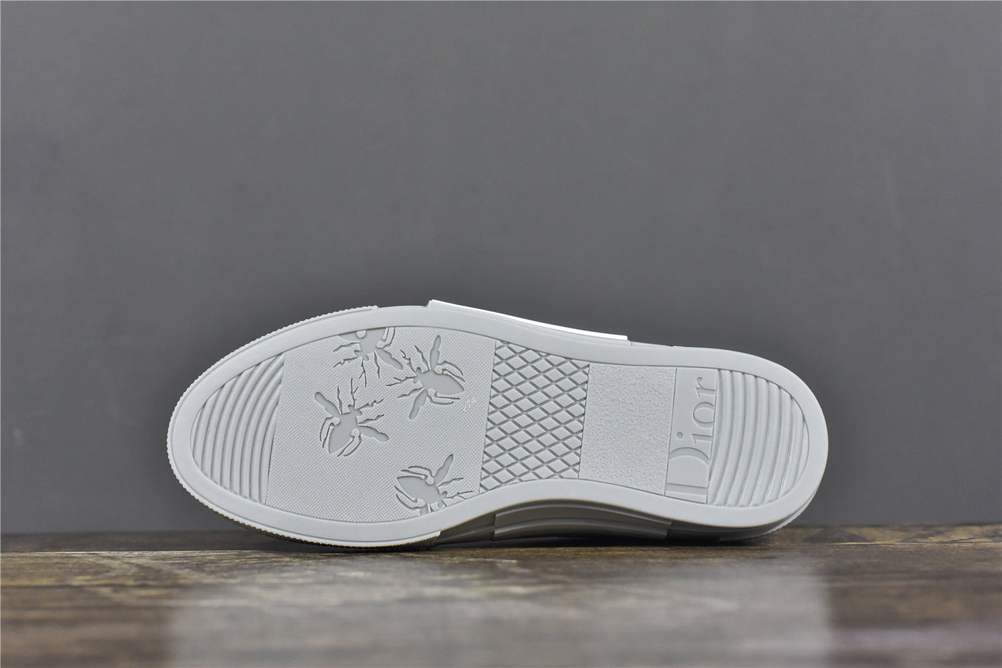 D**R B23 Low-Top Navy Blue D**r Oblique Canvas with Gray Rubber Sole