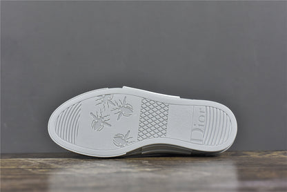 D**R B23 Low-Top Navy Blue D**r Oblique Canvas with Gray Rubber Sole