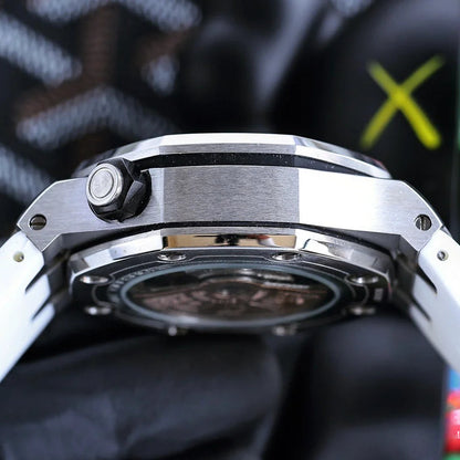 Chronograph -26703ST White - White Rubber -Automatic - 42mm