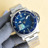 Blue Silver- White 316L Steel - Automatic - 47mm