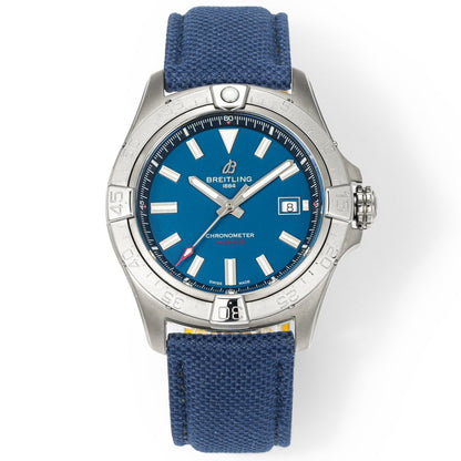 Silver Ceramic- Blue AVG - Blue Rubber - Automatic - 42mm