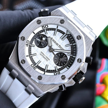 Chronograph -26703ST White - White Rubber -Automatic - 42mm