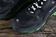 Bciaga Triple S Clear Sole Black/Fluorescent Yellow