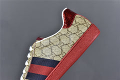 Gcci Ace Beige GG Supreme (Red Sole)