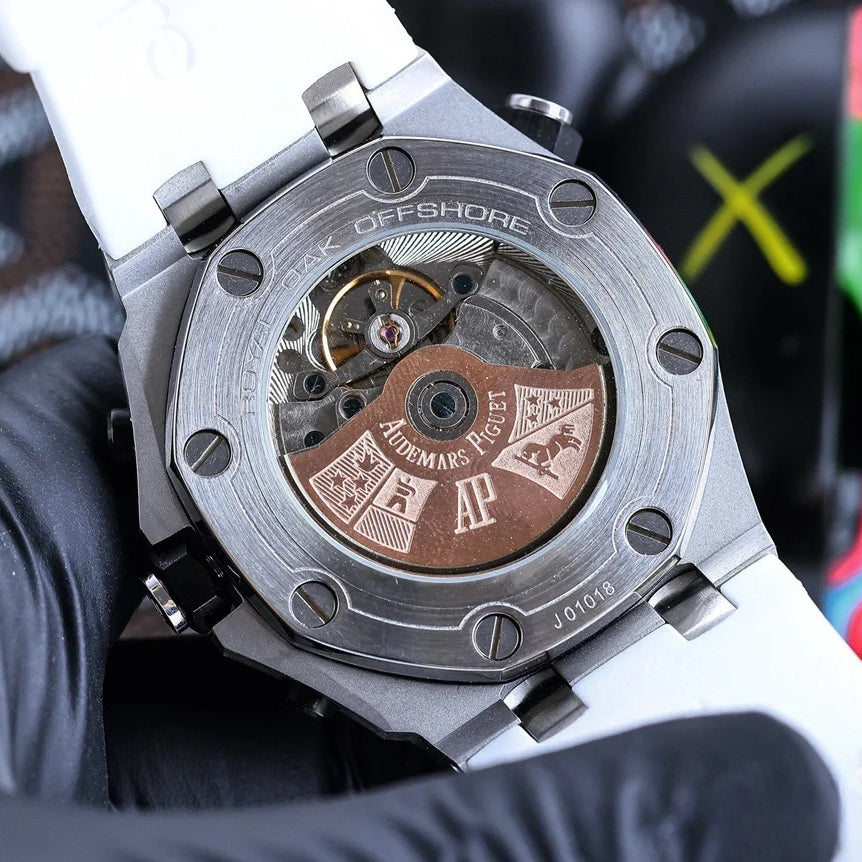 Chronograph -26703ST White - White Rubber -Automatic - 42mm