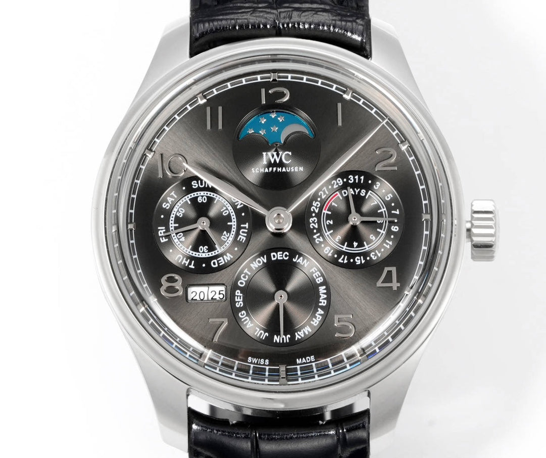 Black Silver - Black Leather - Automatic -42mm