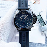 Chronograph - Darkblue Rubber - Quartz - 50mm