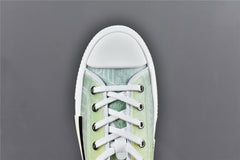 D**R B23 Low-Top Yellow and Green Canvas