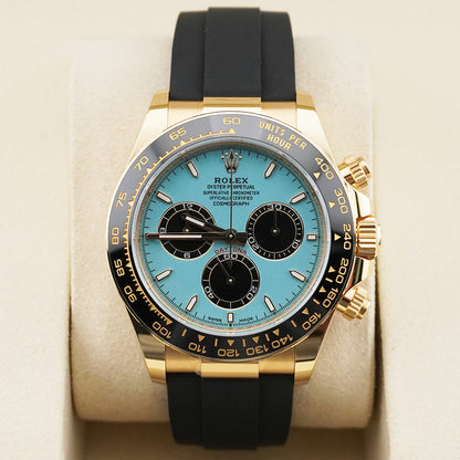 Daytona  40mm 126500LN Gold Dial Tiffany Blue