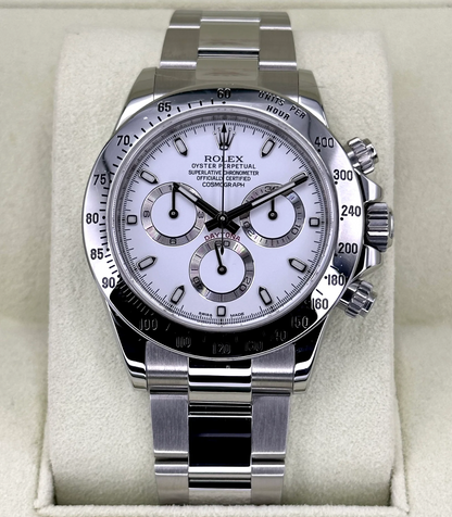 Daytona 116520 Stainless Steel White Dial
