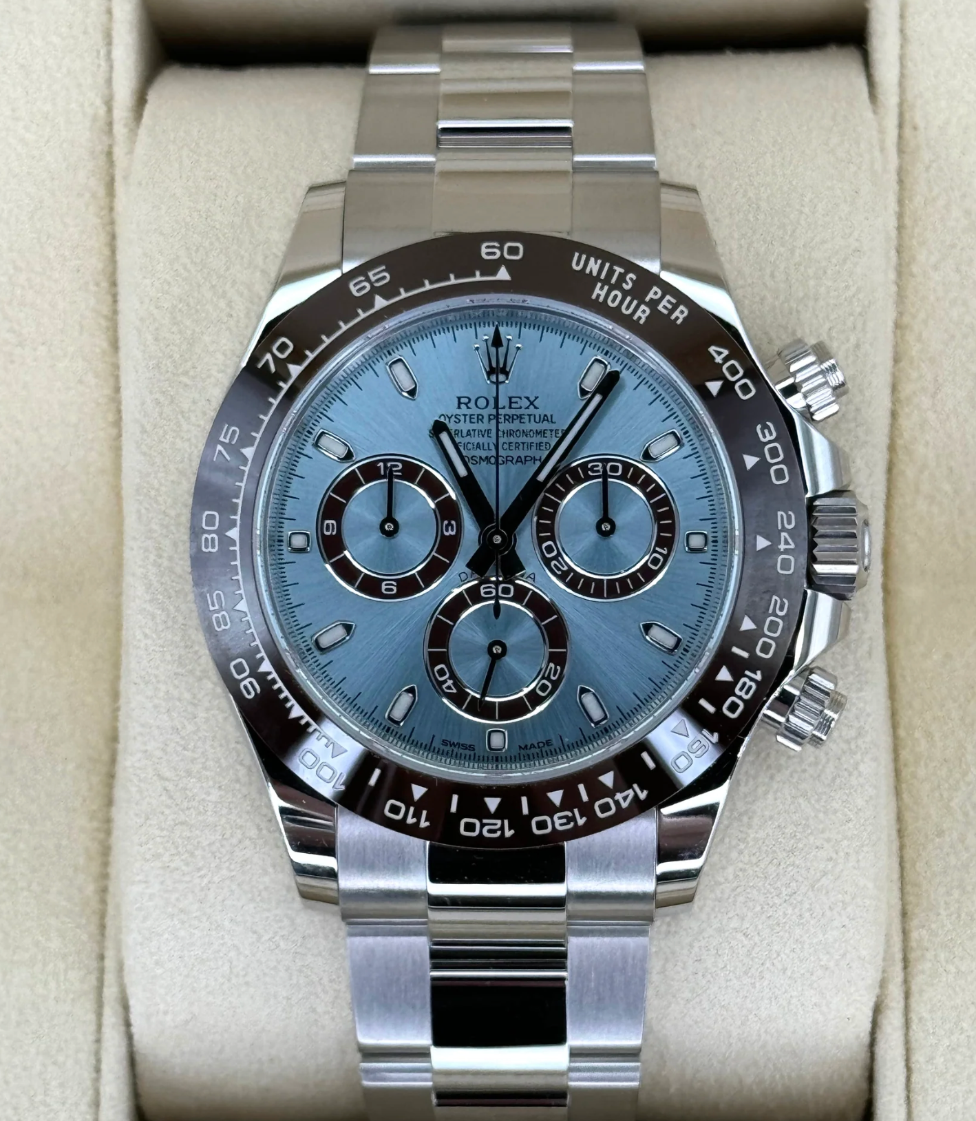 Daytona  116506 steel Ice Blue Dial